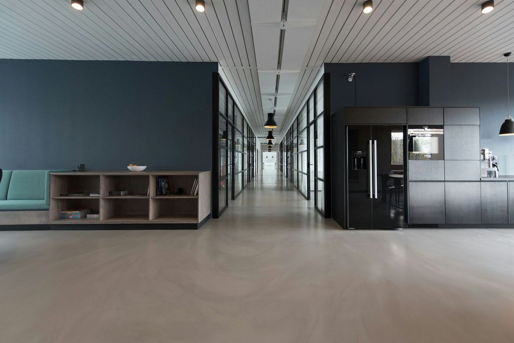 Modern commercial interior space